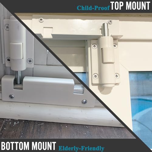 Reigahood 1 Pack Sliding Patio Door Foot Kick Lock, A Secondary Childproof Additional Security thumb #4