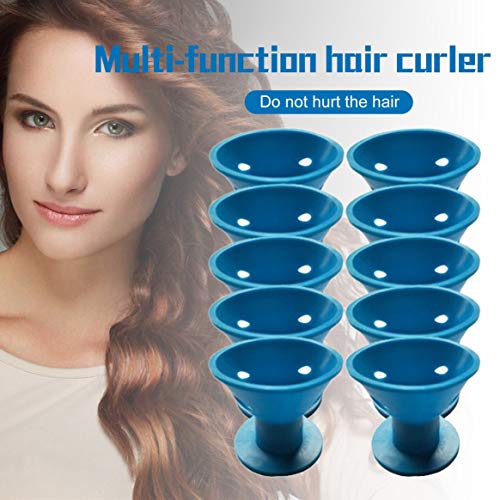 10 peças de mini adorável rolo de cabelo em forma de cogumelo DIY para mulheres dormindo modelador d