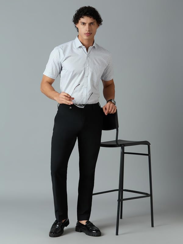 Image of Mark & Albert Men's Half Sleeves Cotton Formal Shirt