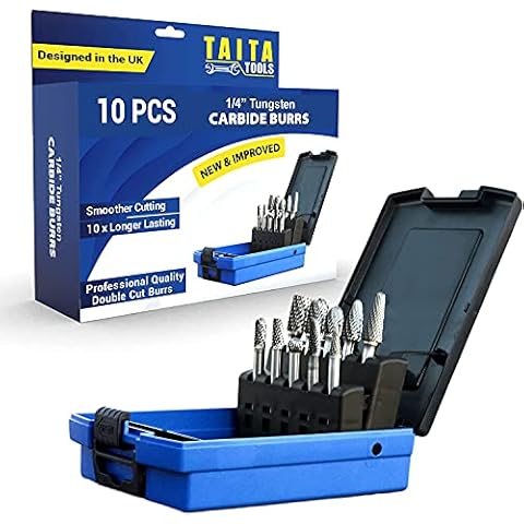 10pc TaitaTools Carbide Burr Set Cover