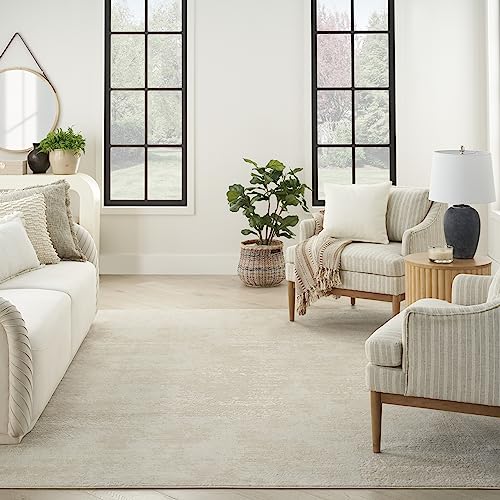 Tapete decorativo Nourison Serenity Ivory 6' x 9' miniatura 3