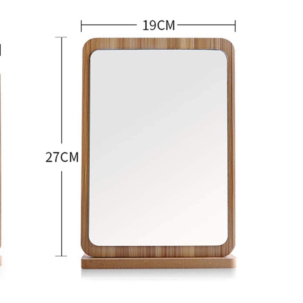 XINYU Log Home Espejo De Maquillaje Espejo De Tocador Portátil Simple De Sobremesa Espejo De Maquillaje Plegable De 90 ° (Grande/Pequeño) Adecuado para Todos,A1