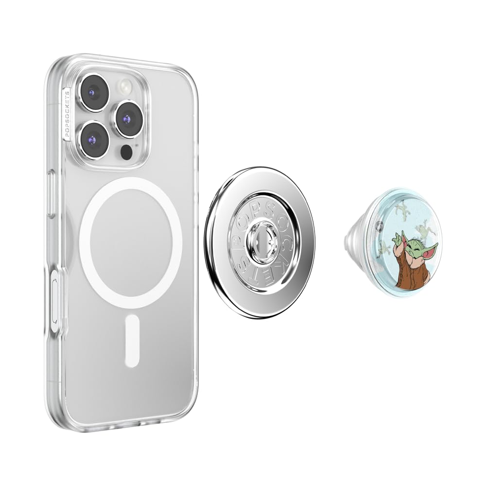 PopSockets Poignée de téléphone pour MagSafe, support magnétique, support de téléphone, Disney – Tidepool Squishy Force Snack