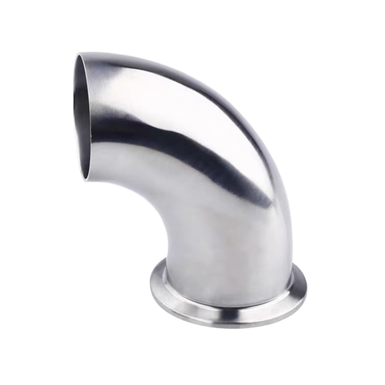 One Side Butt Weld One Side Tri Clamp SS304 Stainless Steel 90 Degree Elbow Pipe Fitting Home Brew Beer Wine Cheerfully (Size : 57mm x Ferrule 77.5)