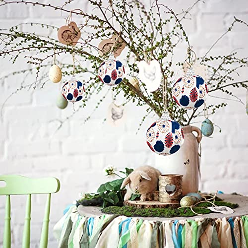 Cloth Day Pendant Independence Decoration Foam 4Pc Decoration Ball Ball Bag Home Decor Decorative Trees Top Glass 4Th Of July Decorative Ornament Patriotic Decoration #TOP4