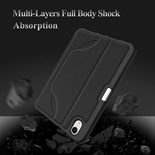Soke Case For New Ipad Mini 6 2021 8.3 Inch, [4 Magnetic Stand + Apple Pencil Charging + Auto Wake/Sleep], Full Body Protective Cover For Ipad Mini 6Th Generation, Black #TOP4
