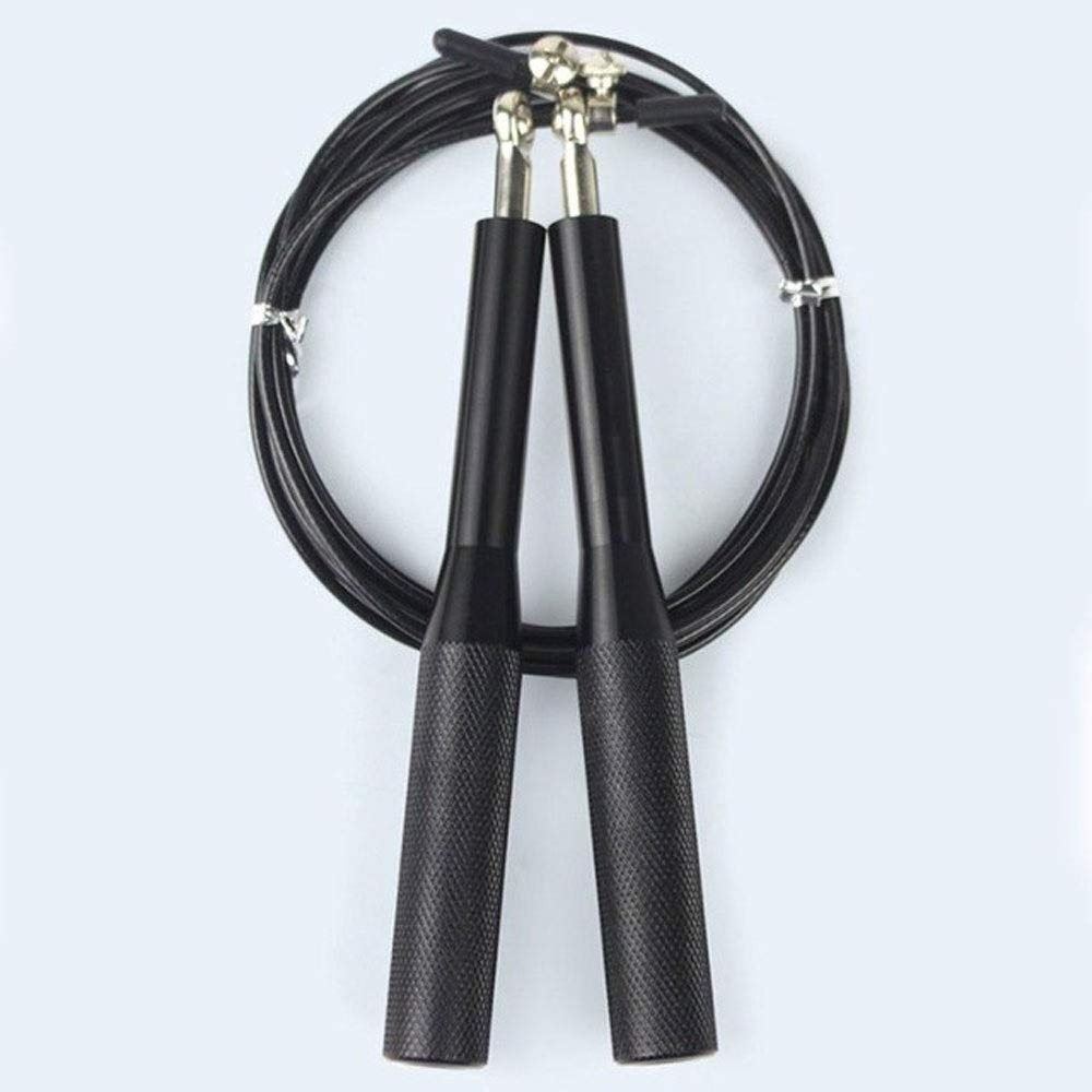 XIANGFATS Cuerda Saltar Velocidad comba de la Aptitud Cuerdas de Saltar Ejercicio de Entrenamiento Ajustable Boxeo Entrenamiento Hombres Mujeres Gym Equipment
