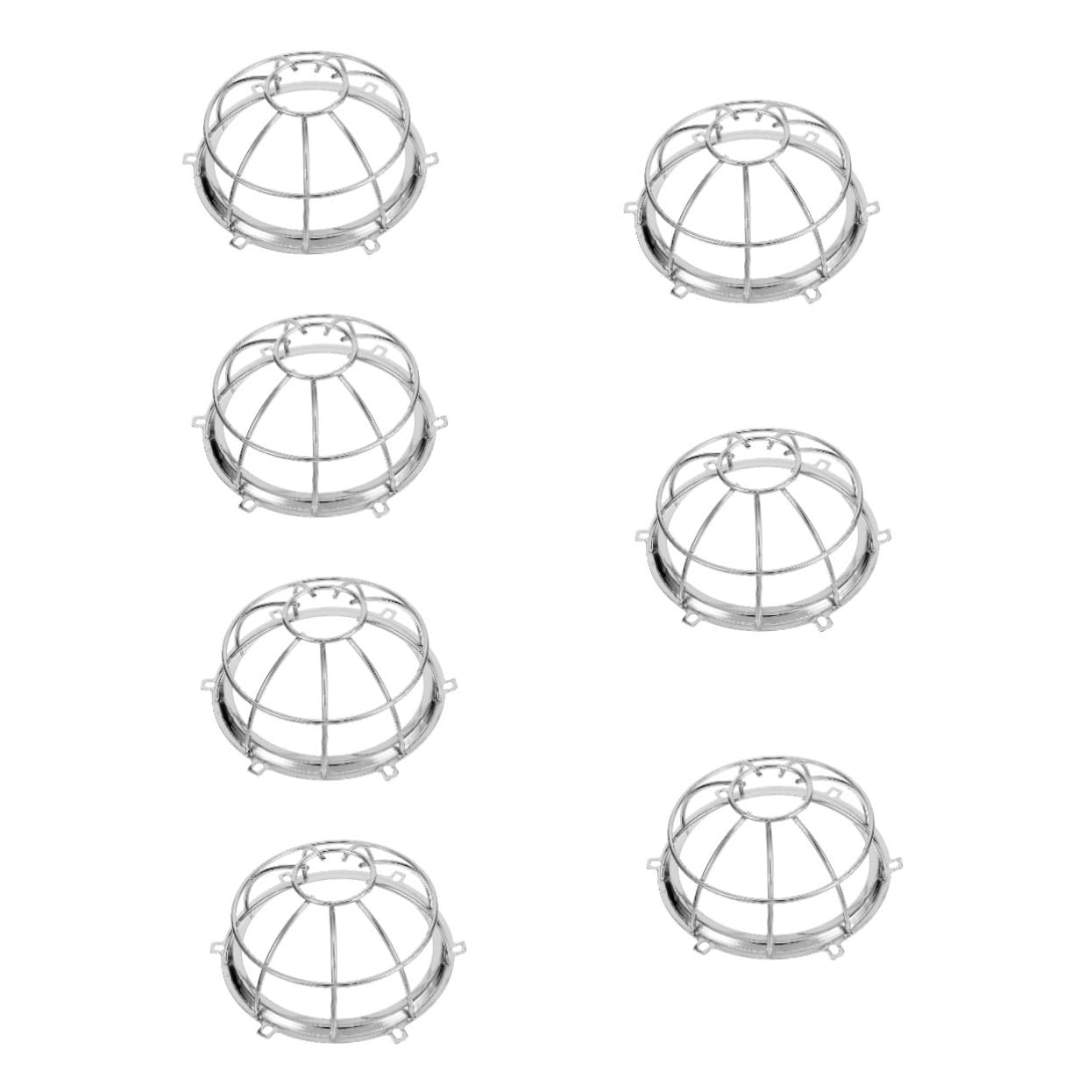 7 Piezas Protectora para Detectores de Humo Metal Resistente Protección para de Alarma contra Incendios Fácil de Instalar para Seguridad