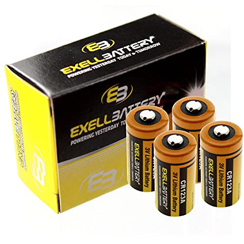 Exell Battery 4pk 3V 1500mAh Dog Collar Lithium Battery EB-DC123 Replaces Pet Innotek BAT-003 Free Used fits Dog Fences Bark Training Obedience Pet Training