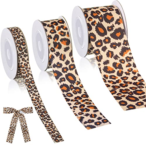 盛り髪リボン　ヒョウ柄ブラウン　5点 51o-tywBGWL.jpg