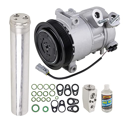 AC Compressor & A/C Kit For Jeep Compass & Patriot - Includes Drier, Expansion Valve, PAG Oil & O-Ring Seals - BuyAutoParts 60-85884RK New