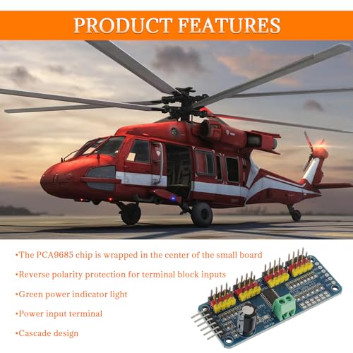 HUAREW PCA9685 16 Channel PWM Servo Driver Board 12 bit IIC Interface Module Compatible with Arduino and Raspberry Pi (2pcs) by HUAREW - Image 4