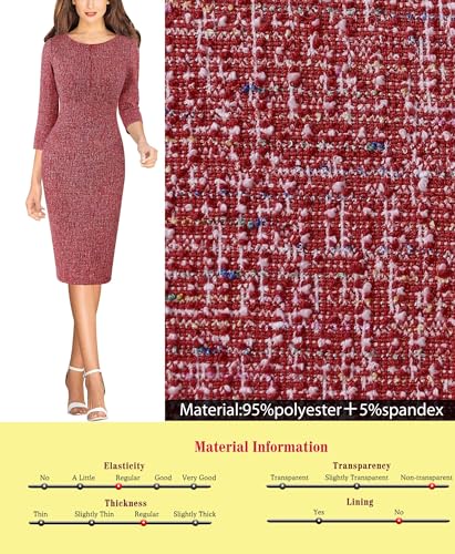 Image of VFSHOW Womens Slim Zipper Up Work Business Office Party Bodycon Pencil Sheath Dress