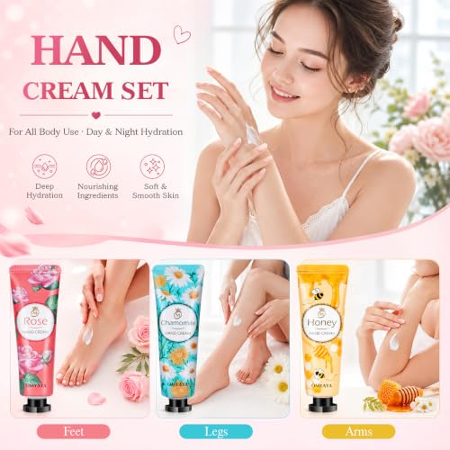 Miniatura 5 de Crema de manos 40 unidades, crema manos 10 aromas, Set crema manos regalo mujere,set hand cream mujer para muy secas, ideal para compañeras, cumpleaños, calendarios de Adviento, Navidad, San Valentín
