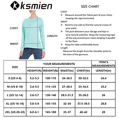 Camisetas femininas com proteção solar FPS 50+ UV - manga comprida para caminhadas ao ar livre, pesc