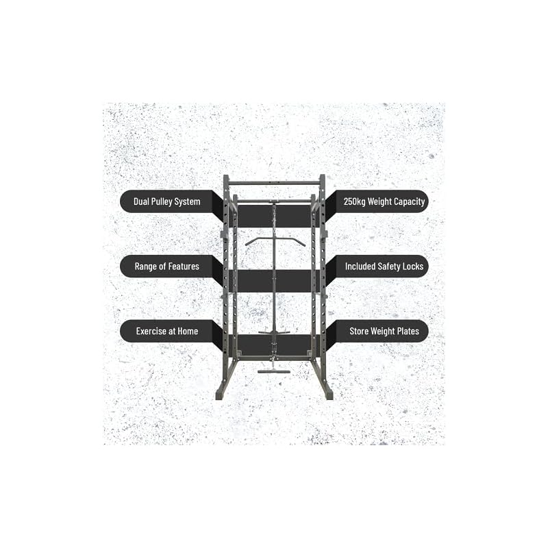 Strongway® Multi-Gym Power Cage Squat Rack Power Rack Weight Lifting Home Gym Fitness - Image 4