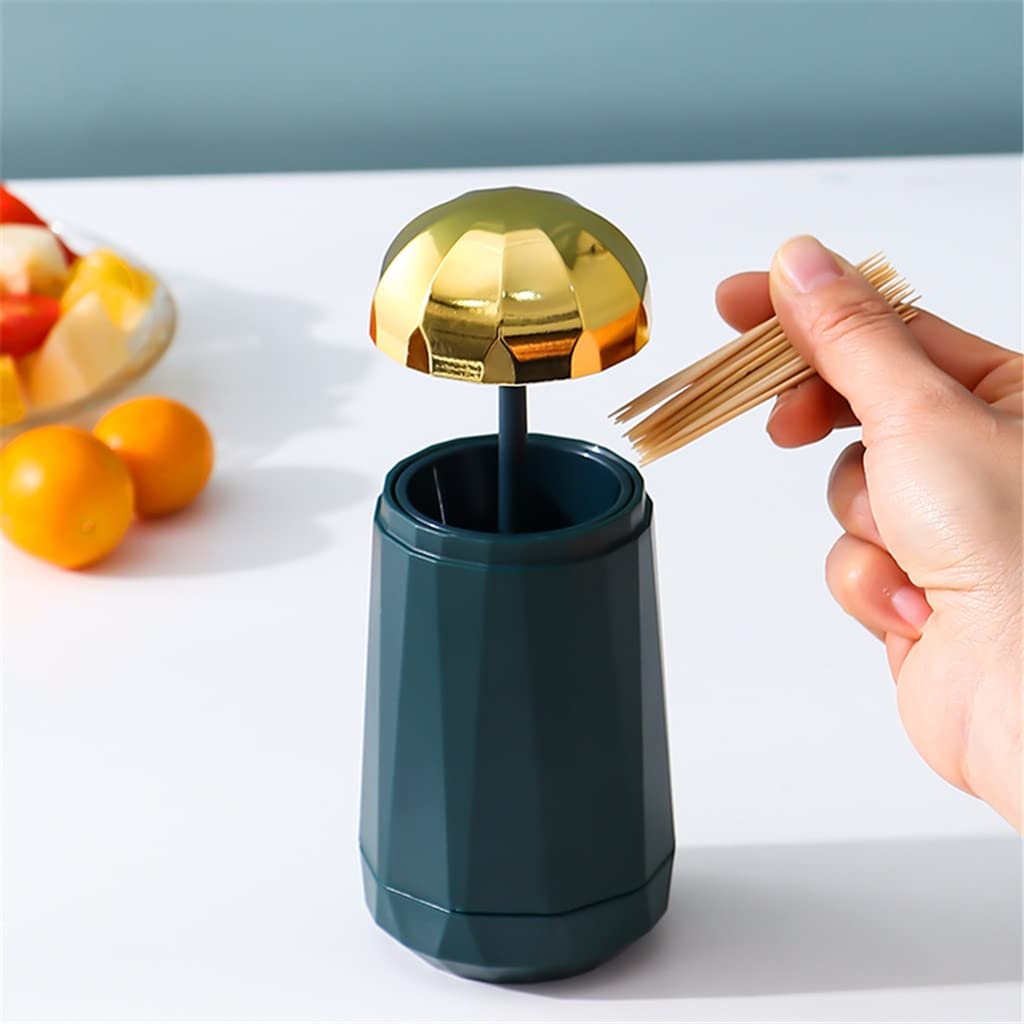 AYCDL Toothpick Box Household Toothpick Box Press Toothpick Bucket Toothpick Can Kitchen Supplies Toothpicks,E