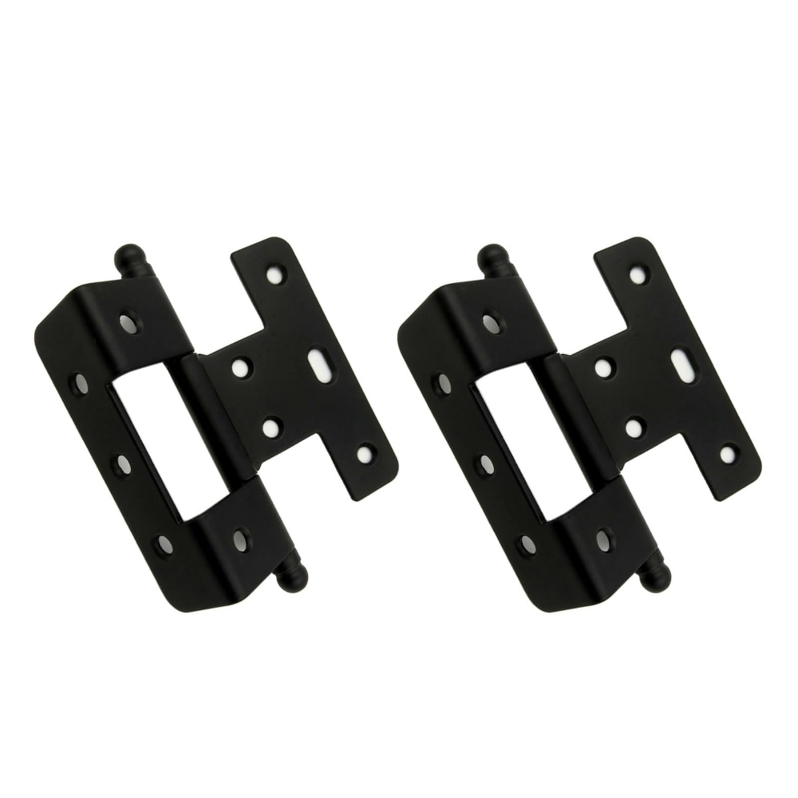 Shyyoulqe Black Smooth Triple Fold Cabinet Hinges Quiet Motion Cupboard Wardrobe Bookcase Hinge For Wardrobes Foldable Desks Enduring Wooden Door Hinges Furniture Fittings