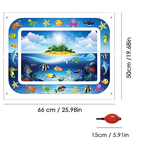 OWSOO Tapete inflável para bebês na água, para crianças de 4 a 6 anos, para crianças de 4 a 6 anos.