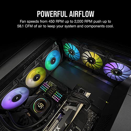 Image of Corsair ML120 RGB ELITE 120mm Magnetic Levitation TRIPLE PACK, CO-9050113-WW