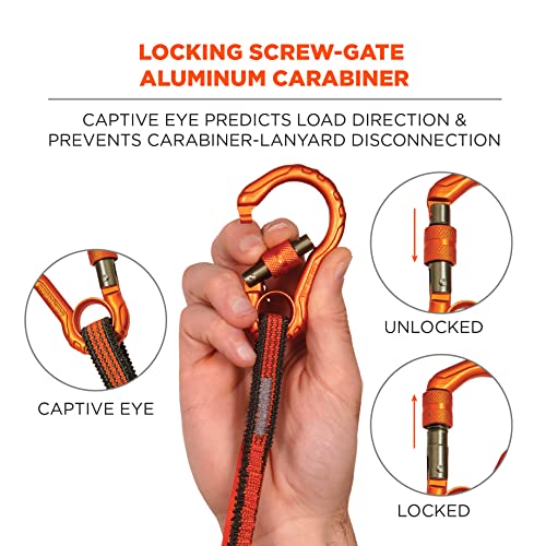 Image of Ergodyne Squids 3104F(x) Tool Tethering Lanyard with Cinch Loop End, 10lbs