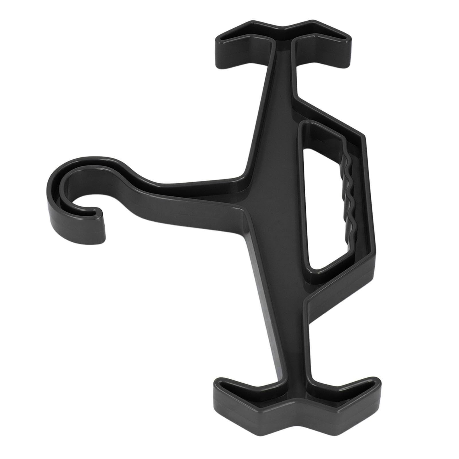 Elprico Percha de Servicio Pesado Multipropósito, Anti-Deslizamiento, Colgador de Ropa de Alto Soporte de Carga, Ideal para Armadura Corporal, Policía, Equipo Militar, Buceo, Equipo de (Black)
