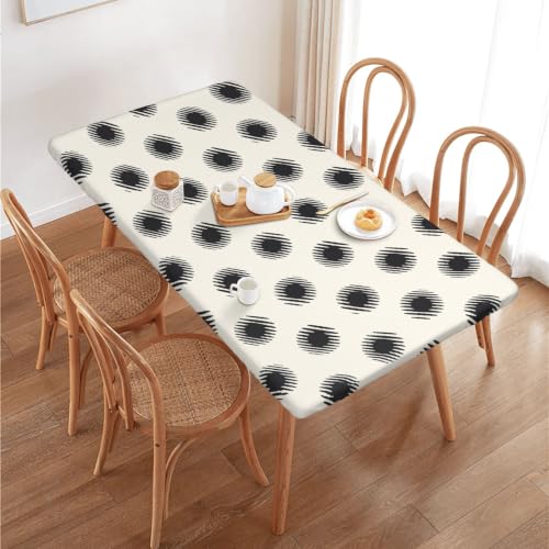 Nappe extensible 122 cm facile à nettoyer et imperméable blanche - 6