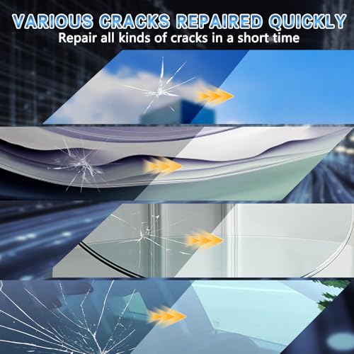 Windshield Chip Repair Kit,Car Windshield Crack Repair Kit for Glass Repair,Cracked Windshield Repair Kit for Chips and Cracks,Rock Chip Repair Kit Windshield for Glass Repair Liquid for Cracks - Image 4
