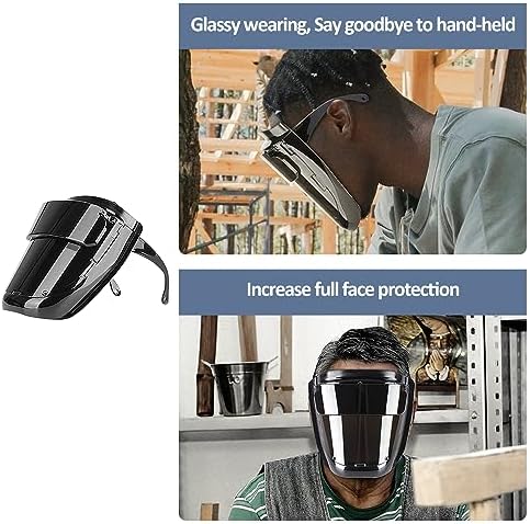 Welding Hood, Welding Welding Mask Welding Helmet Welding Double layer protective lens (Small Size)