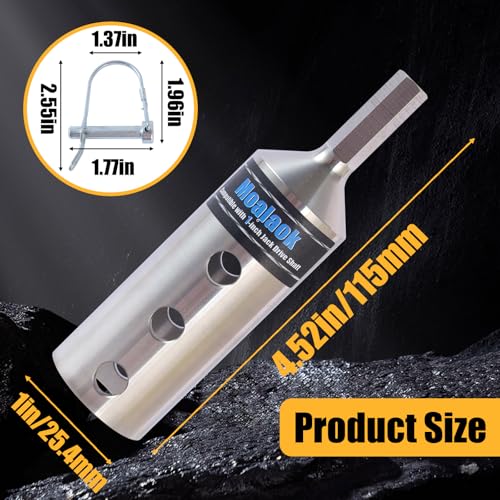 Image of Heavy Duty Trailer Jack Drill Adapter, Fits for 1 Inch Jack Drive Shaft Top Wind Trailer Jacks， Integrated with Chuck Adapter Socket Adapter Bit Attachment for Most of Cordless Drill