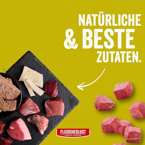 Steakhouse Ziege pur (14x500g), Nassfutter für Hunde & Katzen, sensitives Ergänzungsfutter, Monoprotein, getreidefrei, 14x Wurst von Fleischeslust