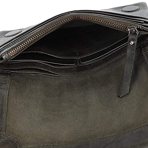 Latico Women’s Terry Leather Wallet Handcrafted Lady Clutch - Bills, IDs, Card Holder & Organizer; Classic Purse Features Dual Magnetic Front Closure, Top Zipper Compartment & Back Finger Loop - Black4