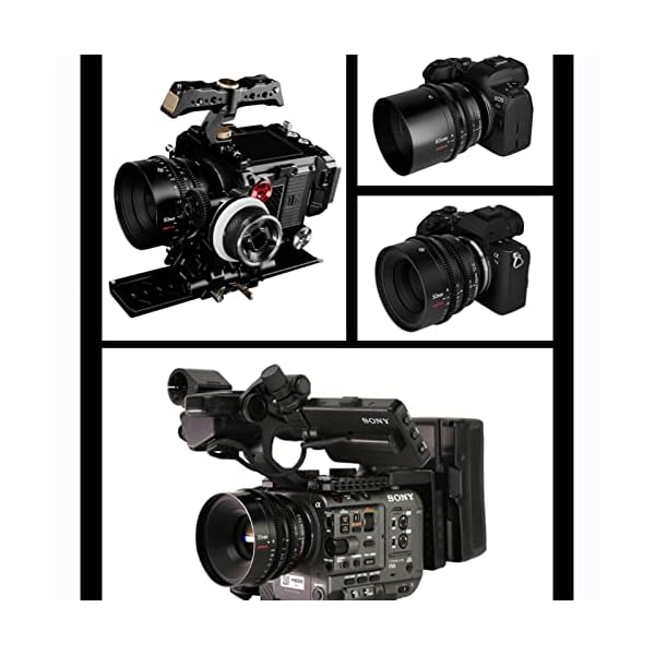 7artisans 35mm/50mm/85mm T2.0 Cine-Objektiv Vollformat große Blende 270° Fokuswurf ED-Glas für Sony/Leica/Sigma/Nikon… – Bild 3