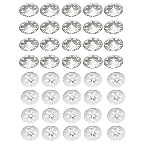 TSLRSA Rondelles de Verrouillage Rapide - 40 Pièces Rondelles de Blocage Starlock, Rondelles de Serrage en Acier, Rondelle de Blocage, Rondelle Autobloquante Rapide, Rondelles Starlock