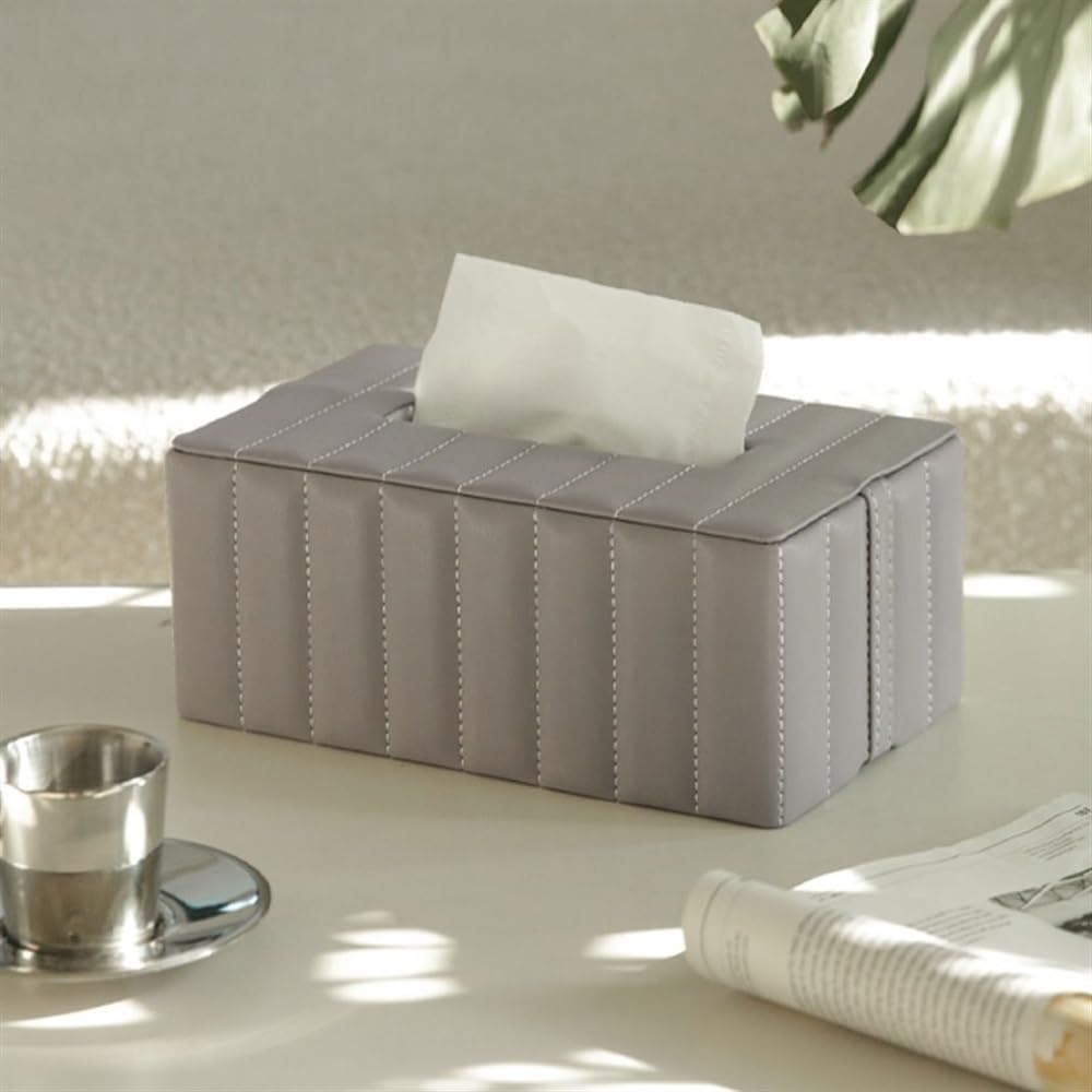 Tovaglioli fazzoletti di alta qualità Scatola for soggiorno Scatola for decorazione camera da letto(Gray)