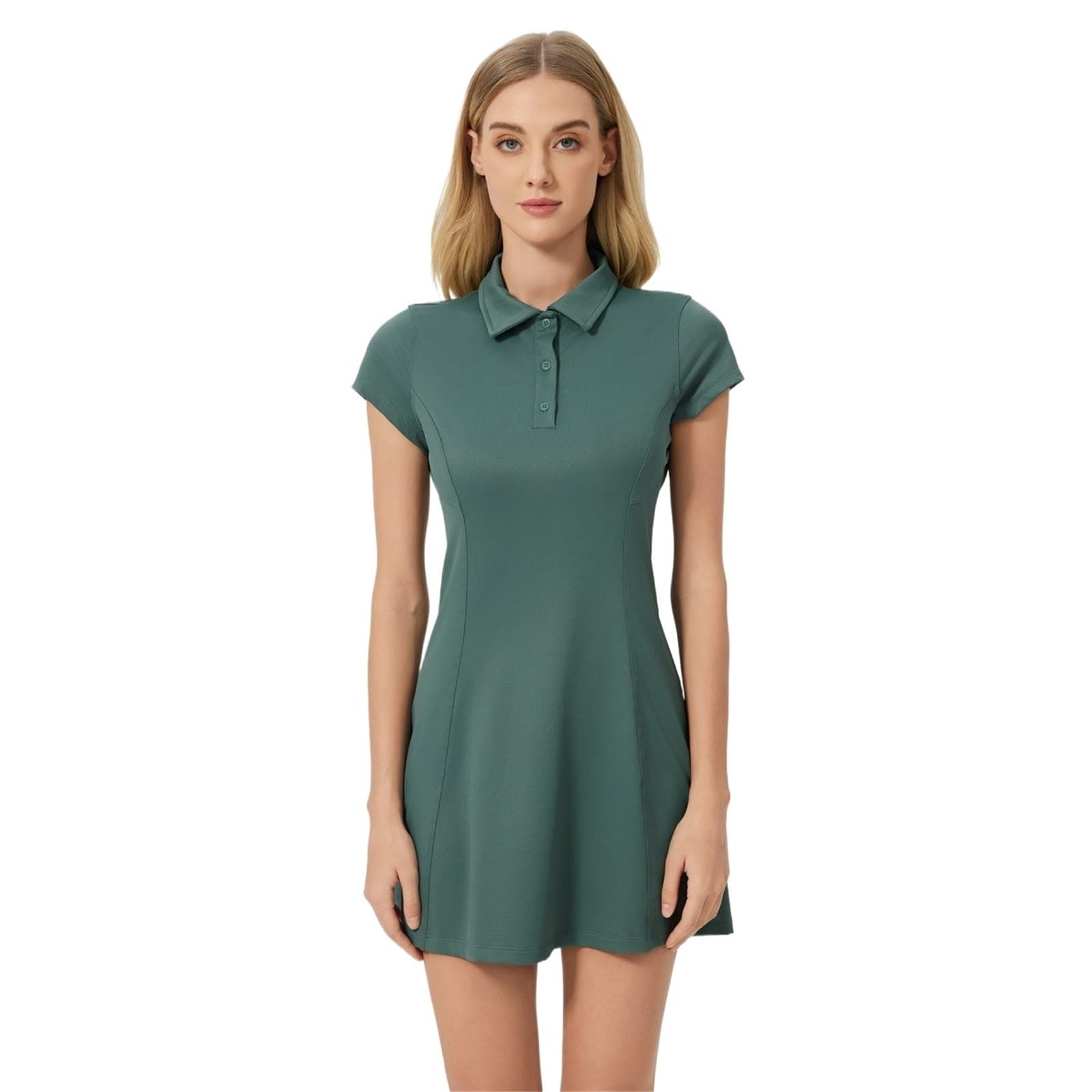 Completo Tennis Donna Gonna da Tennis Snellente a Vita Stretta da Donna, Traspirante, a Maniche Corte