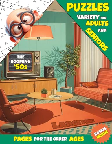 The Neon ‘80s Word Puzzles: Challenge Your Mind with Themed Crosswords, Word Searches, Quizzes and Trivia. Ideal gift for Adults and Seniors in Large Print (Nostalgic Decades)