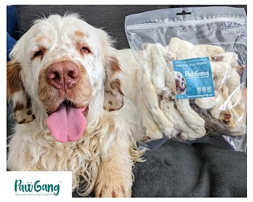 PawGang, Rabbit Feet with Fur 500g, 100% Natural Treats for Dogs Puppies Young Adult Old Small Large, Tasty Air Dried Chews - Image 3