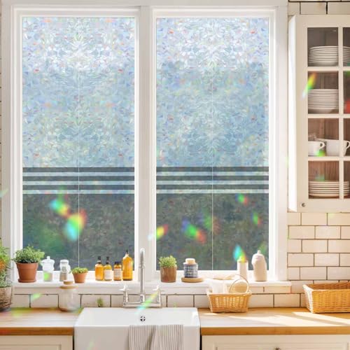 Película Decorativa para Ventanas Rainbow, Gris, 20x39 pulg miniatura 2