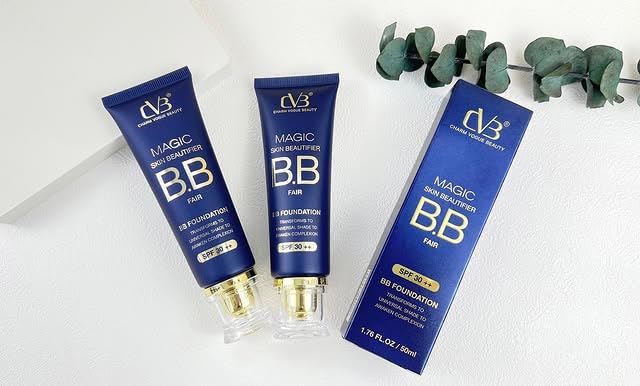 Image of CVB C65 Magic Skin Beautifier BB Fair Cream for Complexion Enhancer, Matte BB Foundation for Face Make-up, Skin Hydration with SPF 30 ++ (04 Natural Nude)