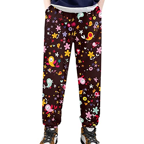 COEQINE Kids Pants Casual Sweatpants Active Sport Gym Jogger Pants Size 4-15 Years2