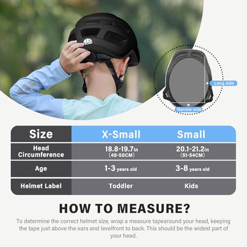 Image of Toddler Kids Bike Helmet, Adjustable Infant Baby Bicycle Helmet for Age 1-3-5-8 Years Child Boys Girls, Multi-Sport Scooter Skateboard, 2 Sizes
