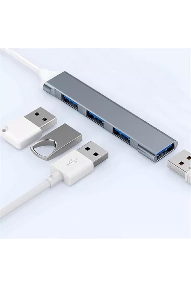 Quality Aluminum Metal 4 Pack 4 Port Usb 3 0 Mini Usb Hub Ultra Slim Usb 3 0