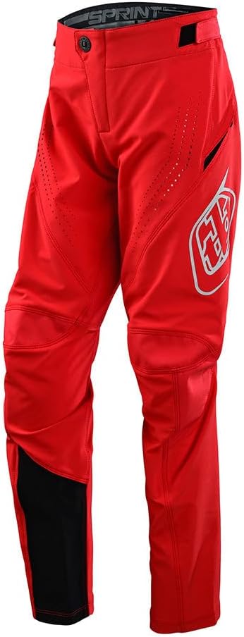 Troy Lee Designs Sprint Youth Mountain Bike BMX Pant, Mono Red, 18