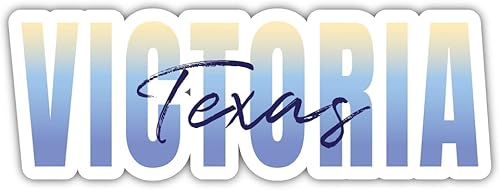 Victoria Texas Souvenir - Imán de 2 pulgadas, diseño de escritura de 2 pulgadas