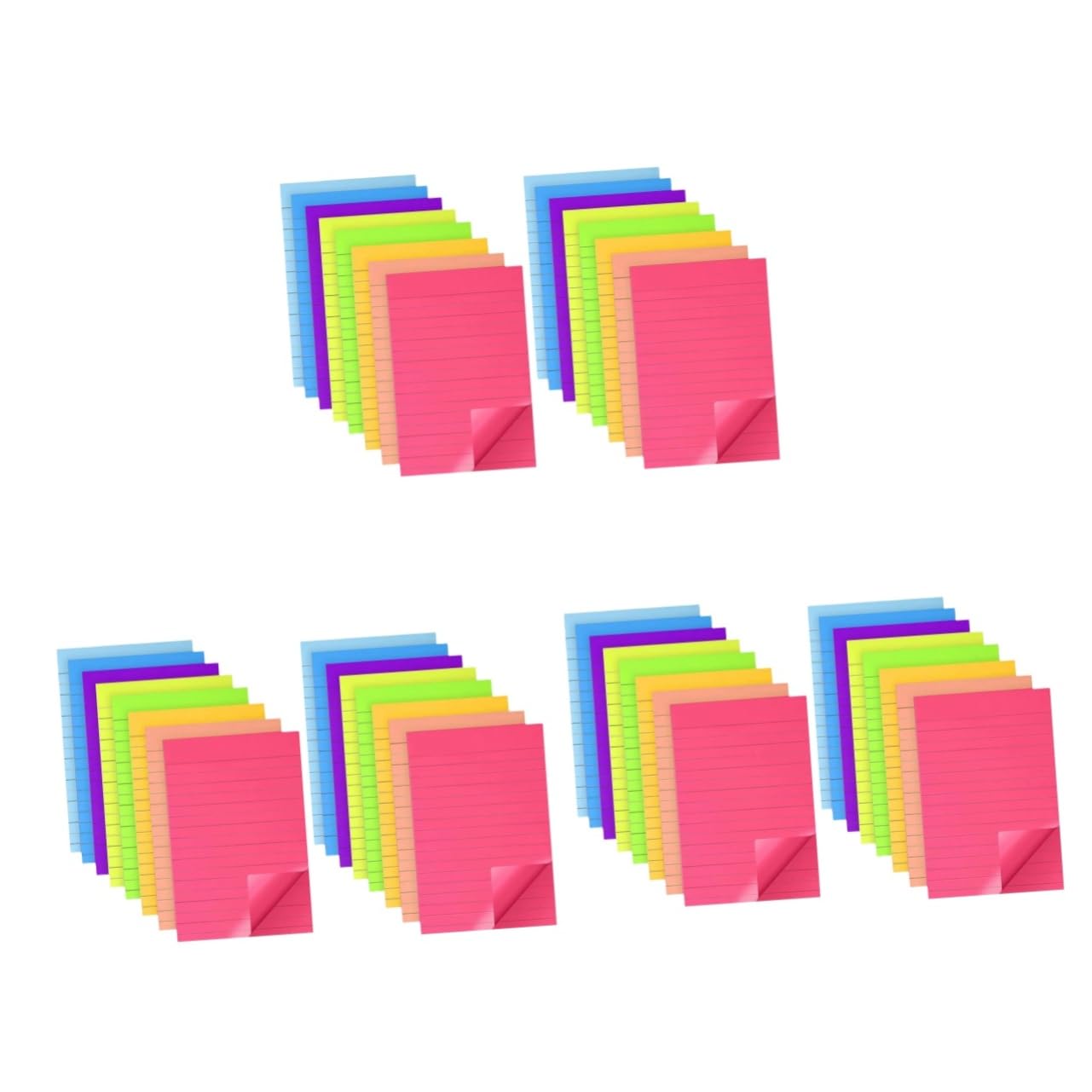 VILLCASE 3 Pièces 16 notes autocollantes notes claires cahiers pour l'école etiquette autocollante étiquette autocollante onglets de livre collants autocollants mémo autocollants Papier