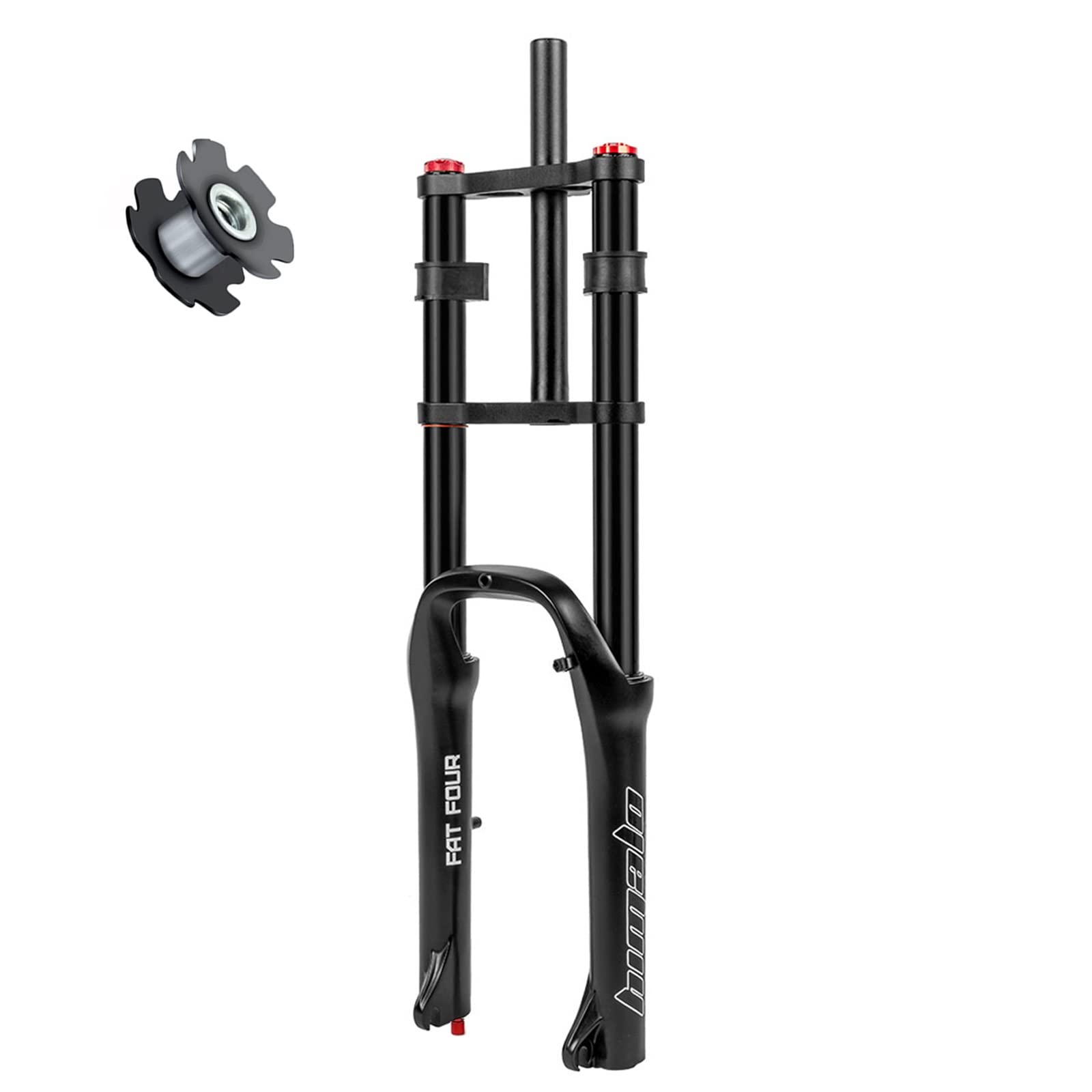 Horquillas Gruesas 20p 4.0 Freno Disco Recto 1-1/8 BMX Horquilla Suspensión Neumática Bloqueo Viaje Ajuste Amortiguación DH Bicicleta Eléctrica Horquilla Bicicleta Montaña Recorrido 160mm