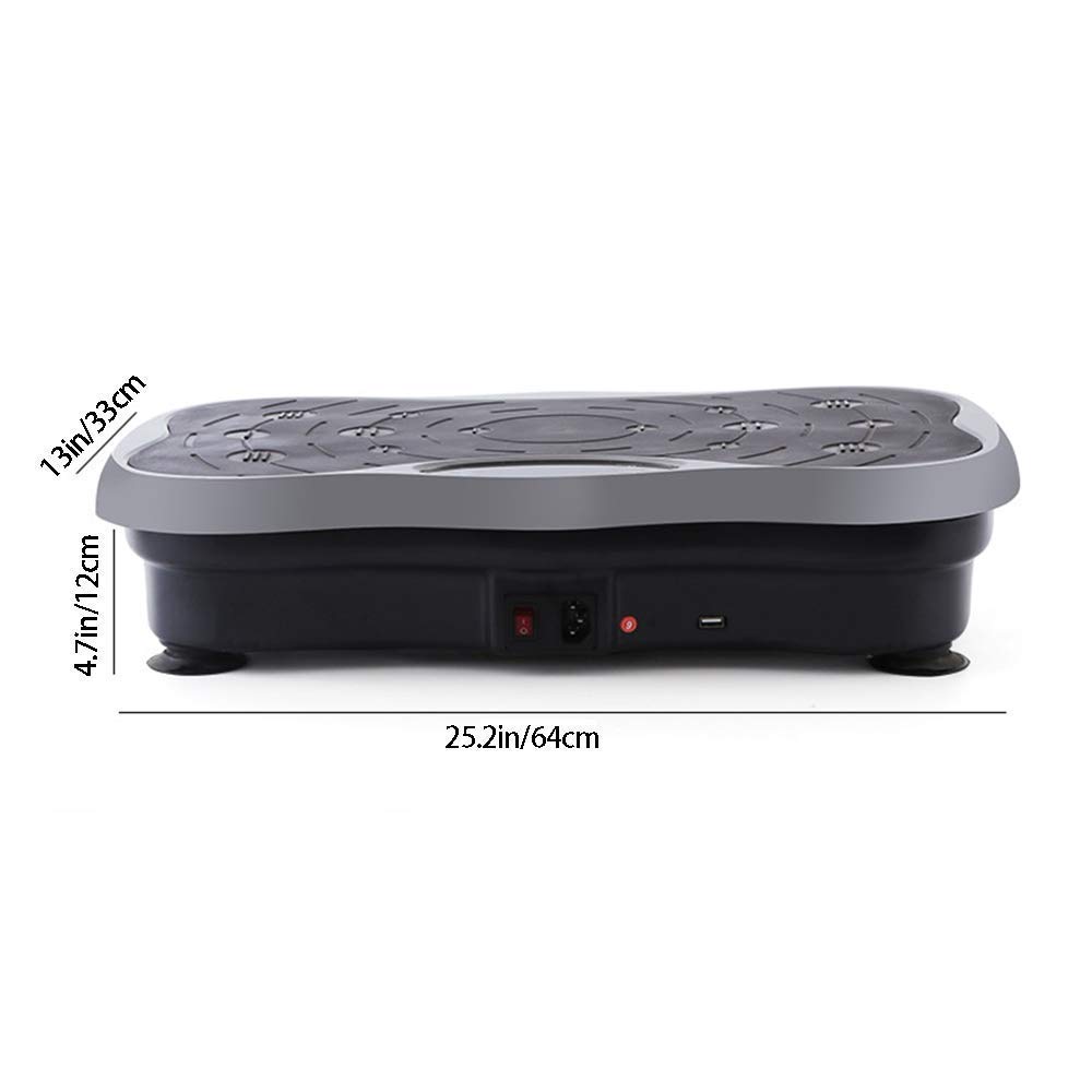 Wibracyjna maszyna do ćwiczeń Fitness Plate Power Vibration Plate Wibrująca maszyna do ćwiczeń z pilotem do domowego biura i wyświetlaczy na siłowni, aby stracić tłuszcz i napięcie w domu