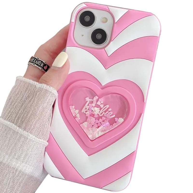 mobistyle Designed for iPhone 15 Cover with Luxury Heart Cartoon Design Soft Silicone Aesthetic Women Teen Girls Back Cover Cases for iPhone 15 (Pink) (B0CN9H6SPQ) Amazon Price History, Amazon Price Tracker