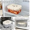 2 Pack Kimchi Sauerkraut Fermenting Container with Airtight Lids 0.74Gal/2.8L Kimchi Fermentation Jar for Refrigerator Sauerkraut Storage Box Organizer for Pickles Food Vegetables
